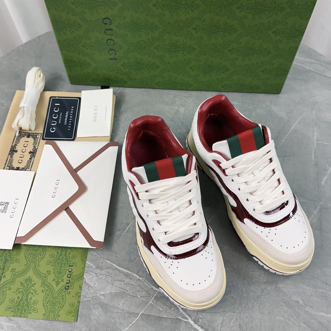 GG Re-Web Wine Sneakers
