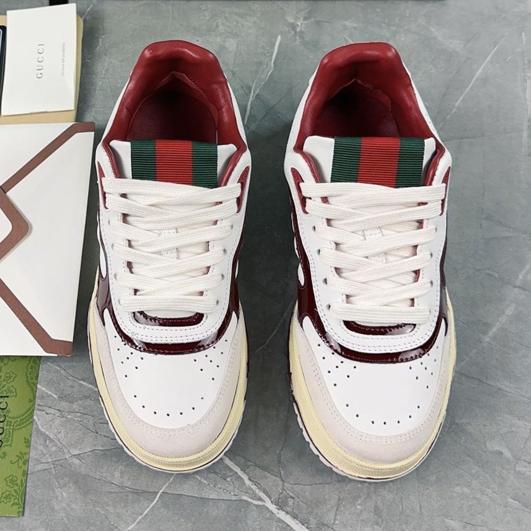 GG Re-Web Wine Sneakers