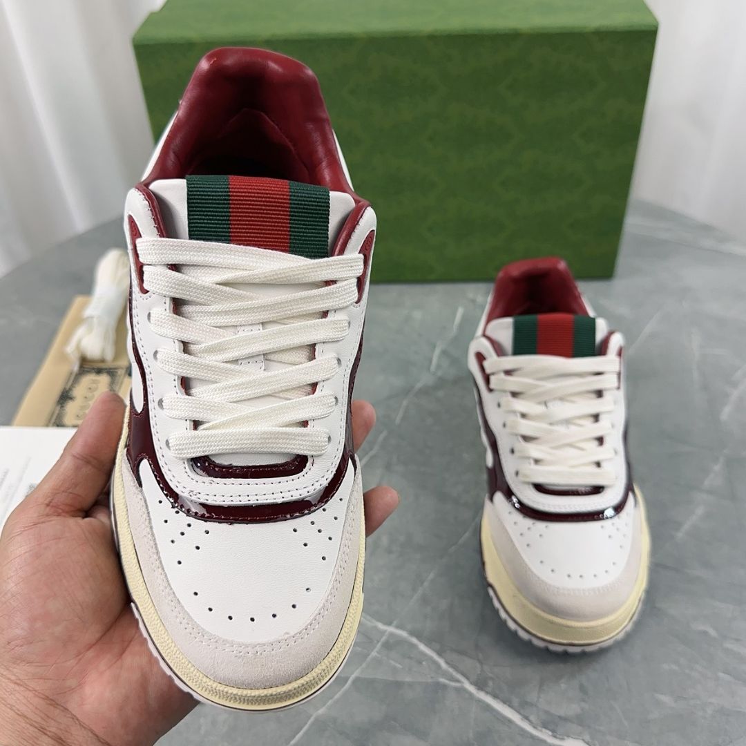 GG Re-Web Wine Sneakers