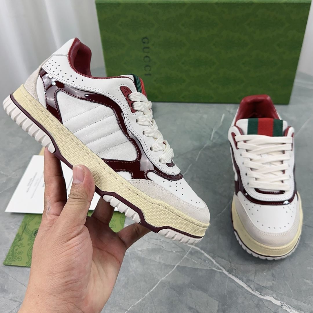 GG Re-Web Wine Sneakers