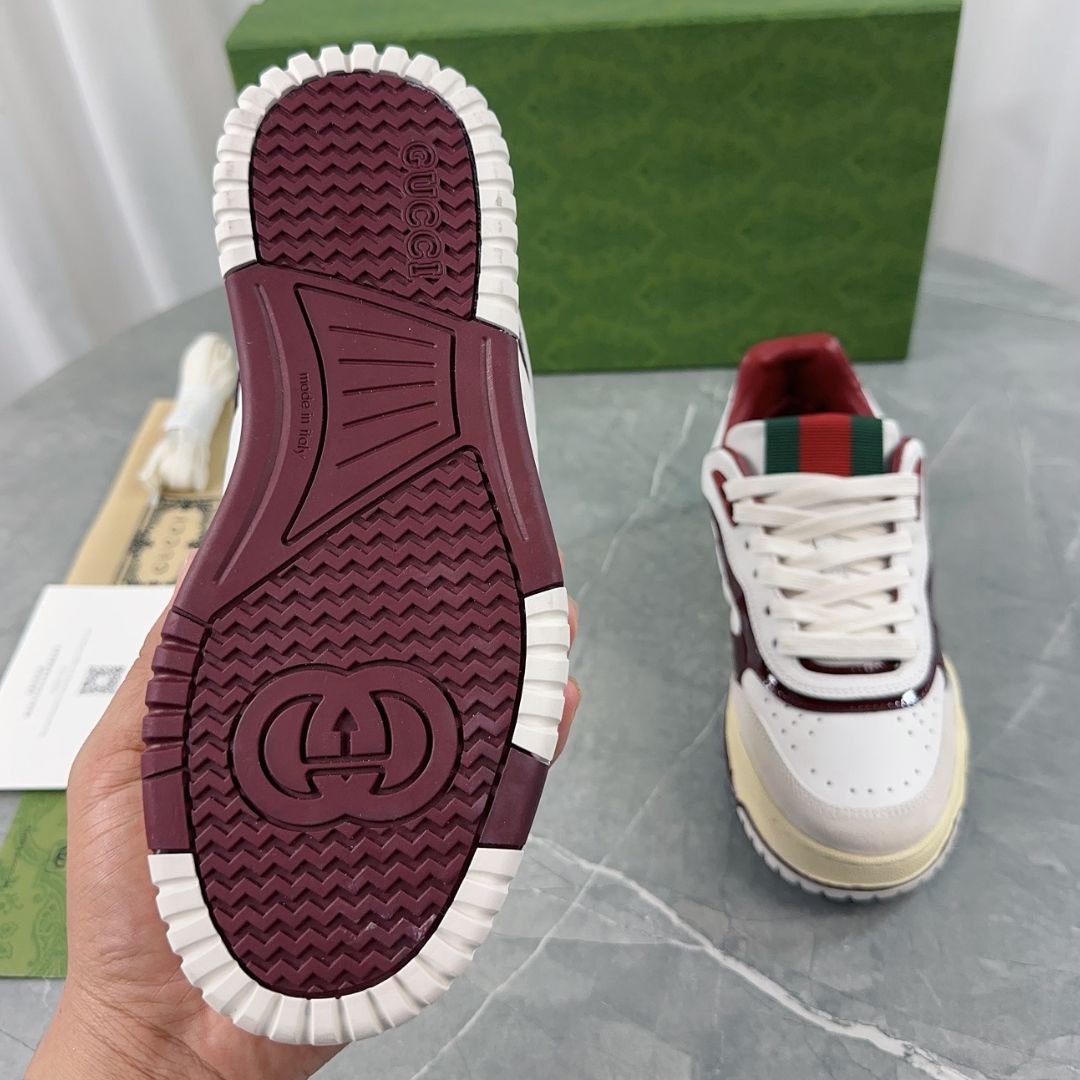 GG Re-Web Wine Sneakers