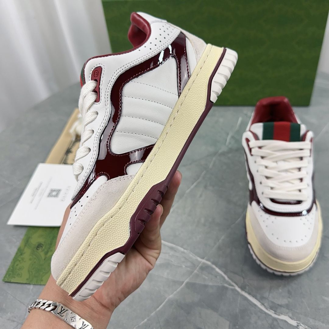 GG Re-Web Wine Sneakers