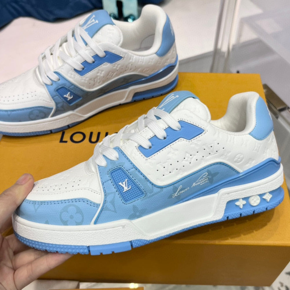 LV Trainer #54 Blue Sneakers