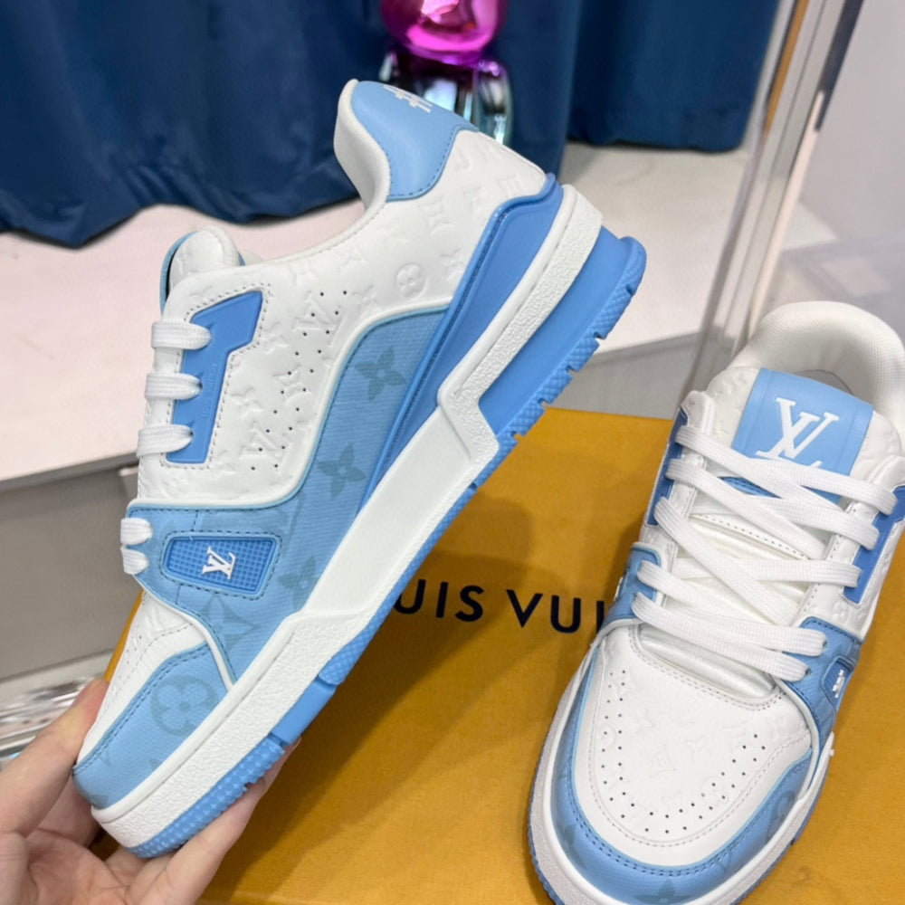 LV Trainer #54 Blue Sneakers