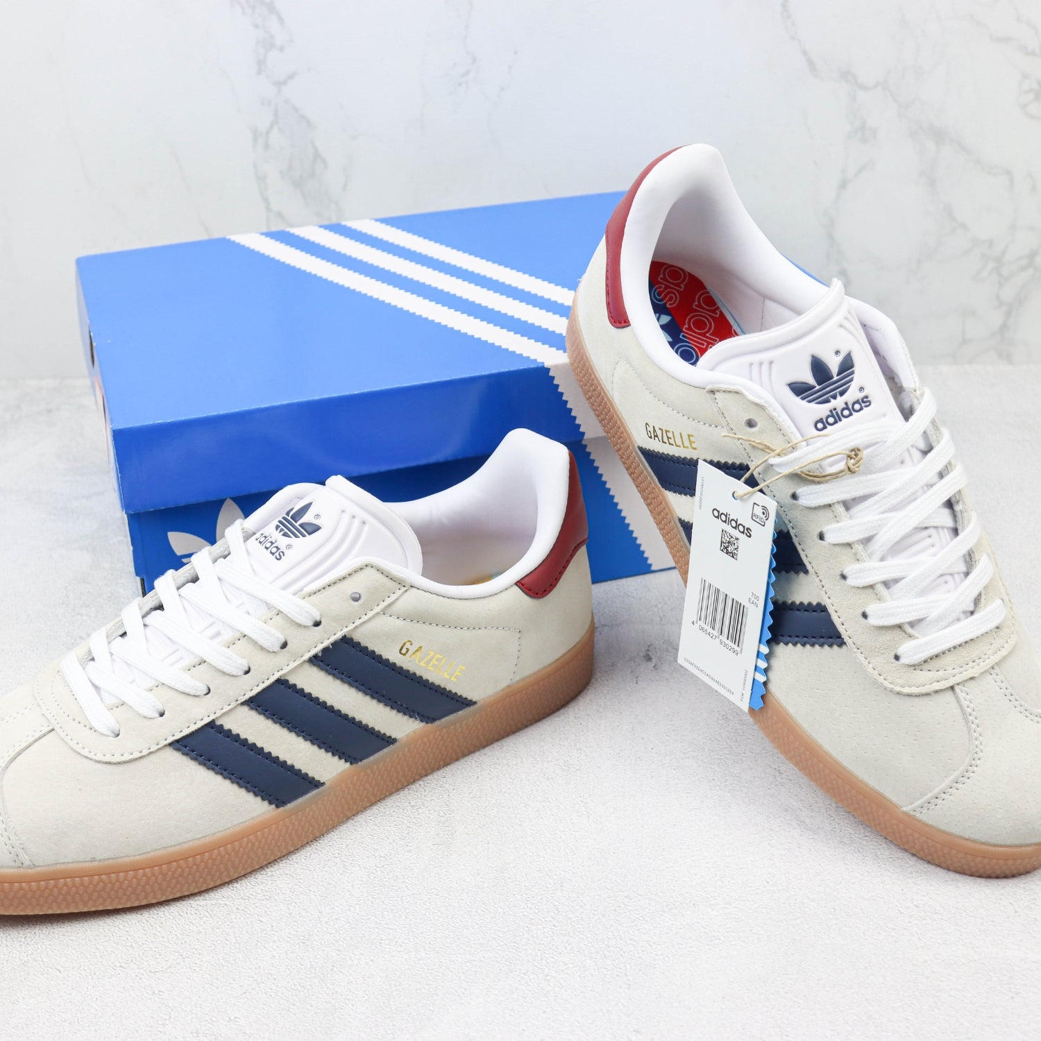 Gazelle Cream and Red Tennis Ads