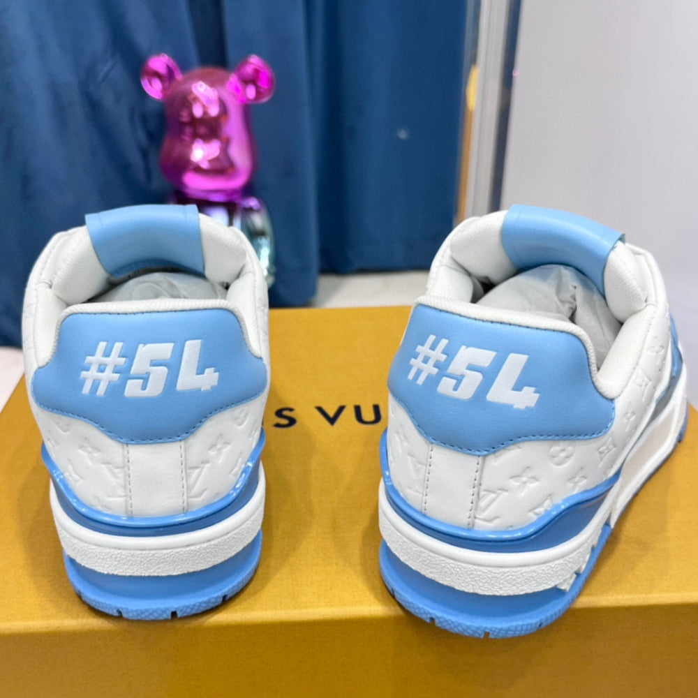 LV Trainer #54 Blue Sneakers