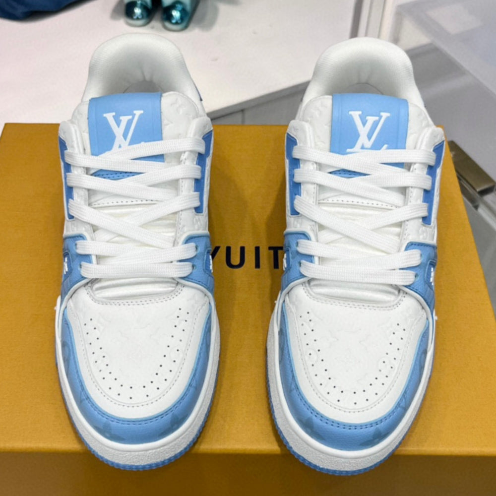 LV Trainer #54 Blue Sneakers