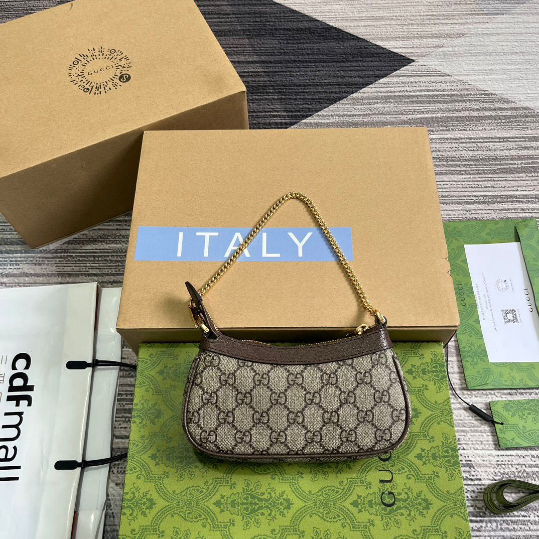 GG Mini Ophidia Small Canvas Bag 25cm