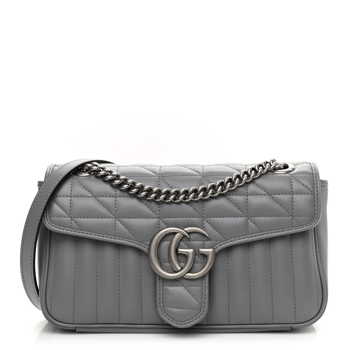GG Marmont Aria Medium Gray Bag