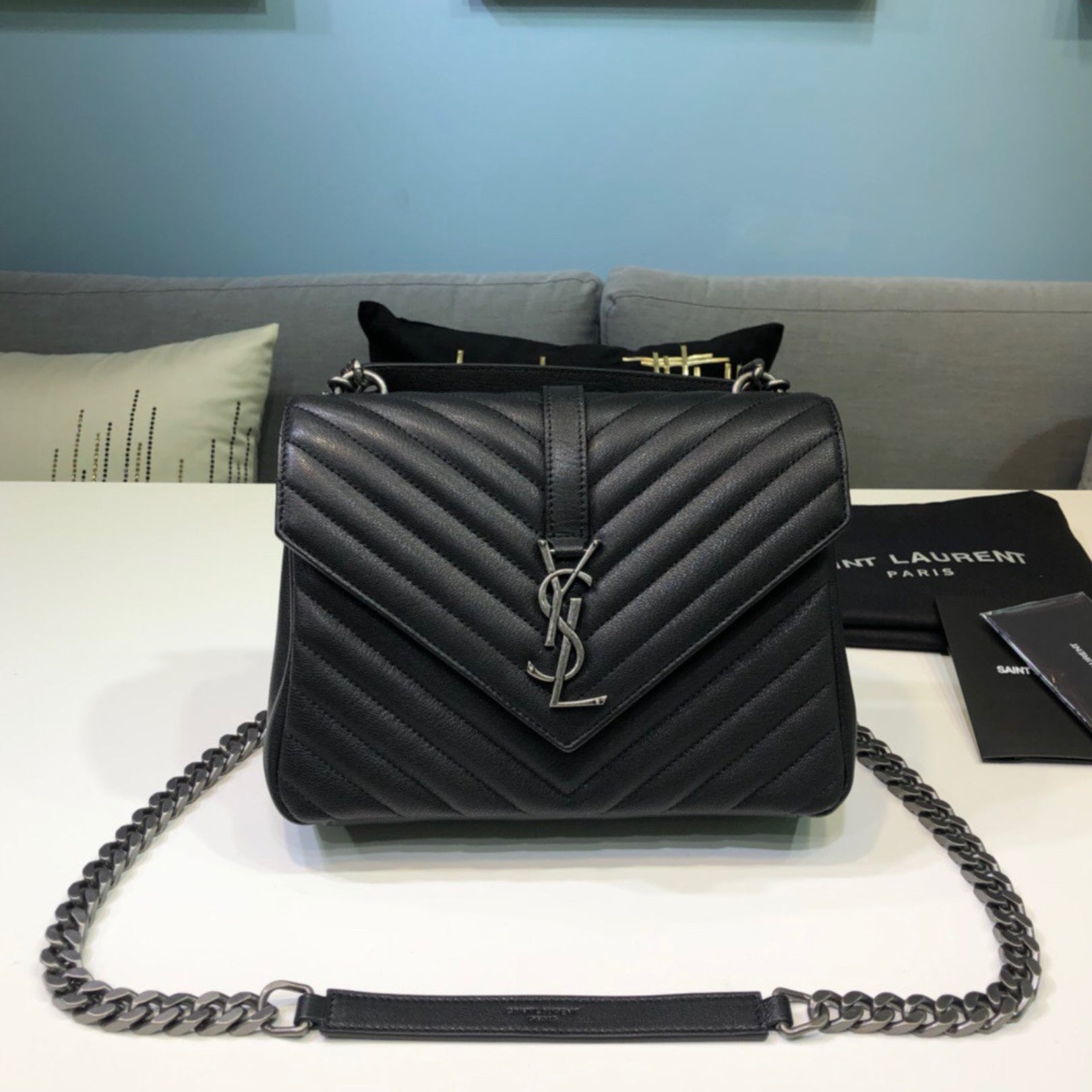 YSL College Medium Black Scholarship