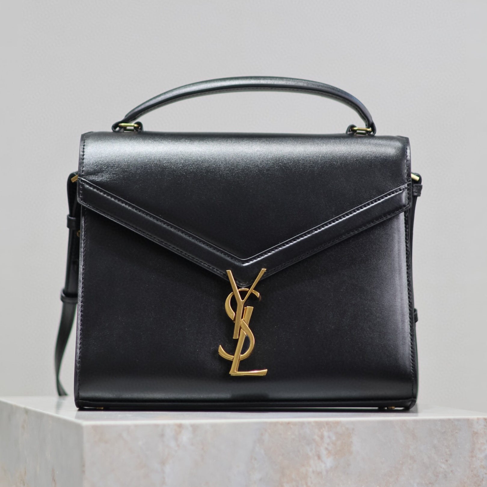 YSL Cassandra Small Black Bag
