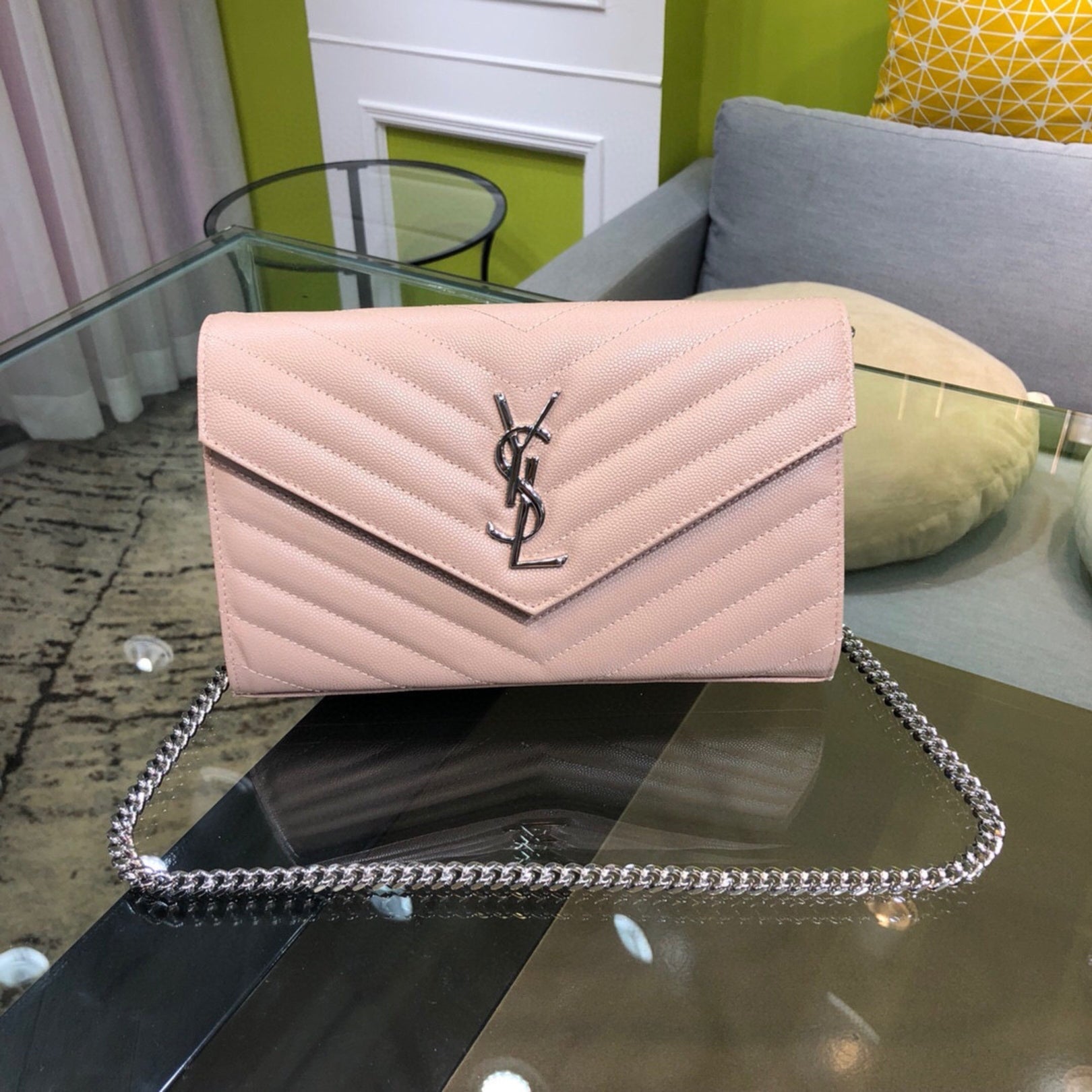 YSL Small Monogram Bag Rose