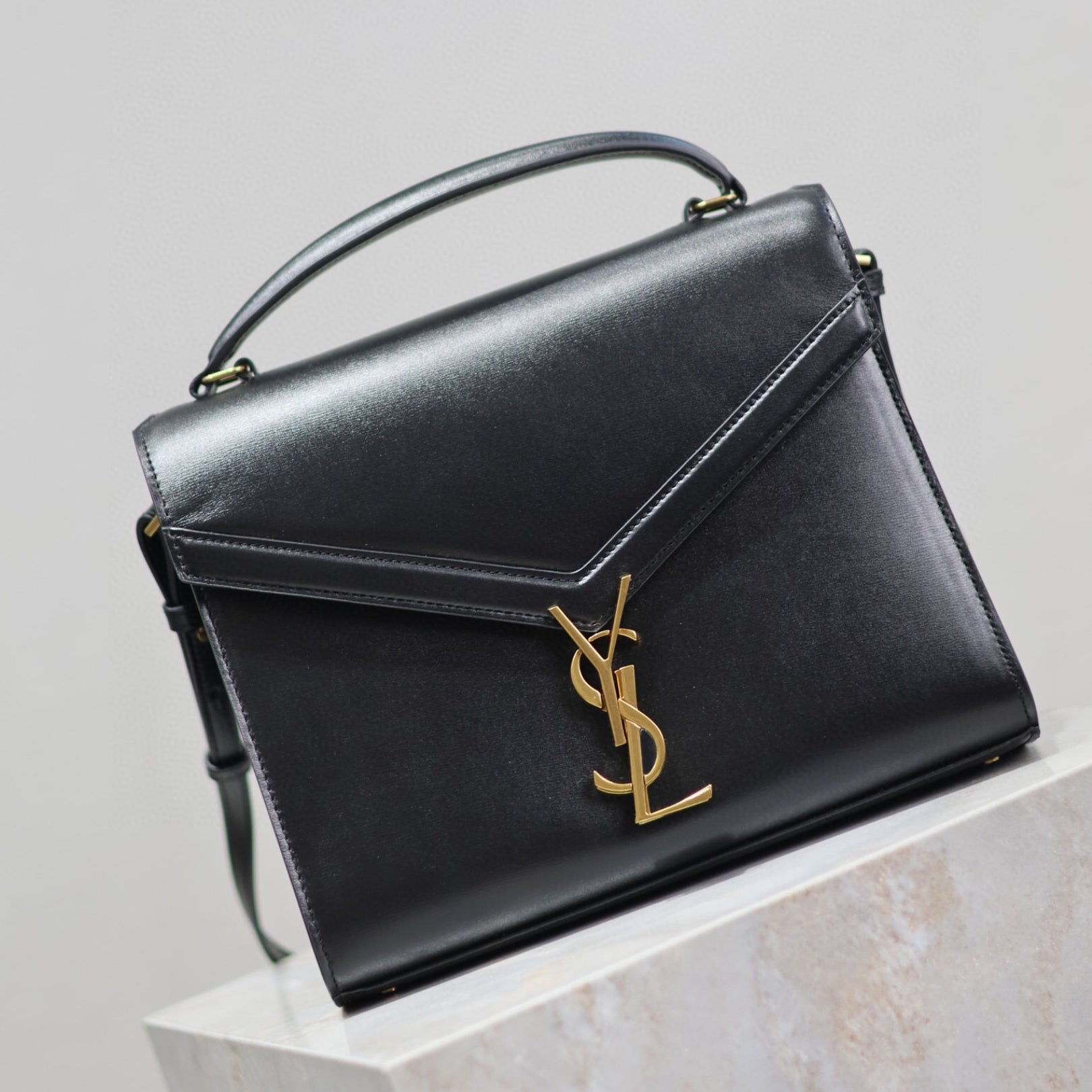 YSL Cassandra Small Black Bag