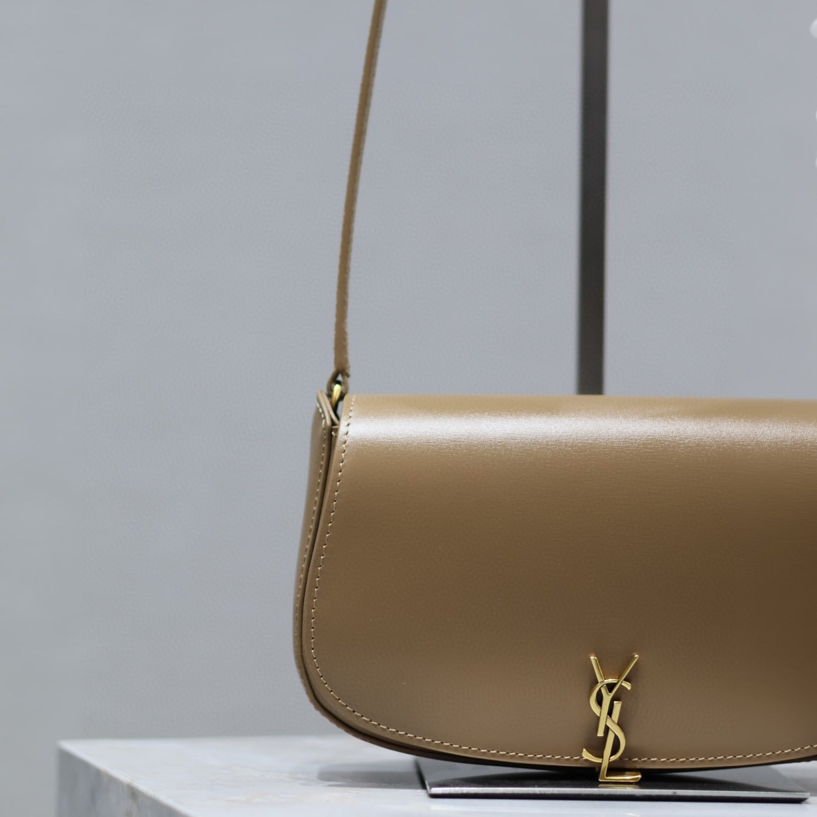 YSL Voltaire mini beige leather bag