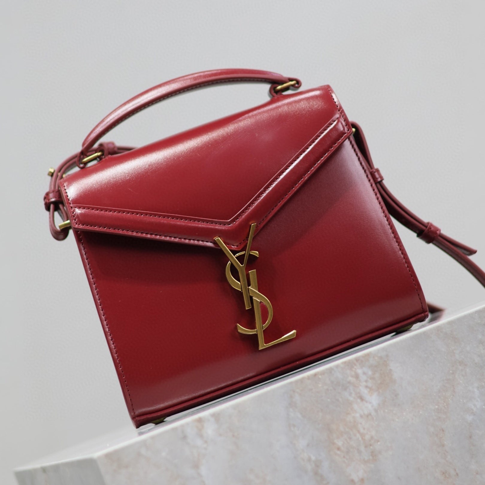 Small Red YSL Cassandra Bag