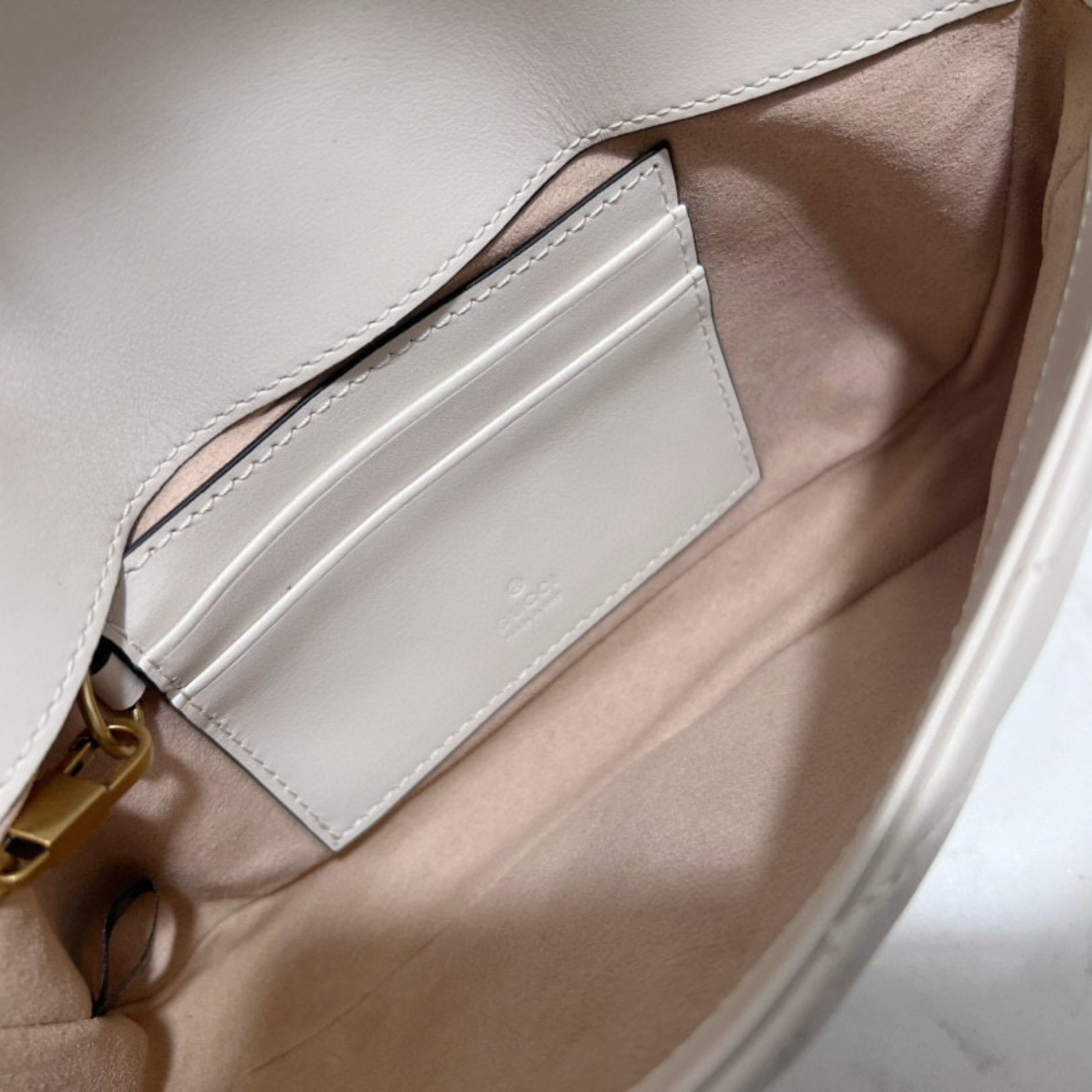 GG Marmont Mini White Bag 21.5cm