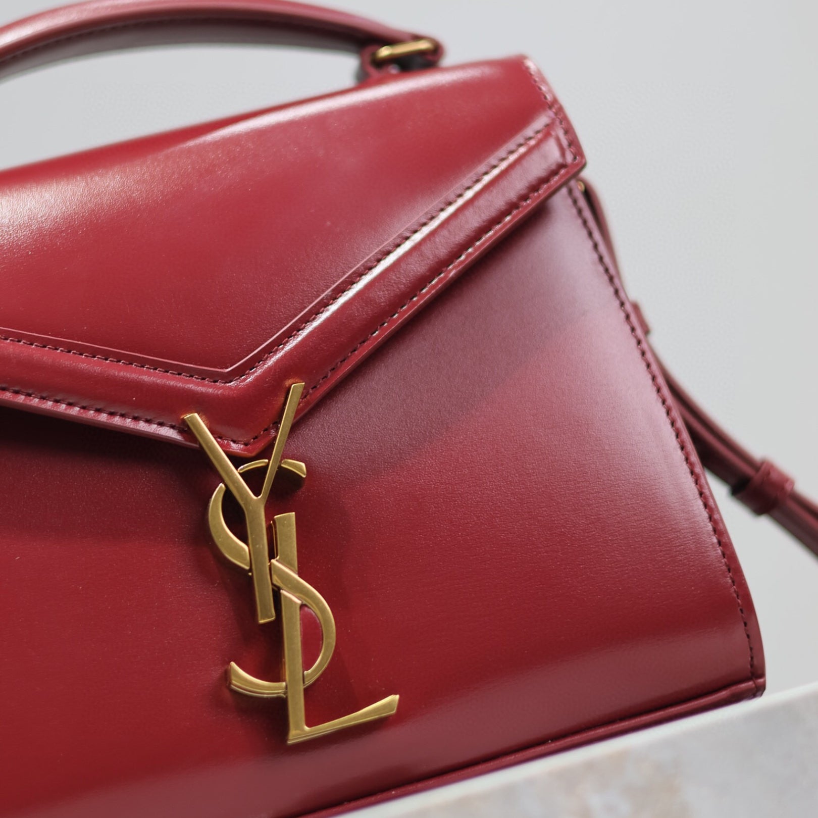 Small Red YSL Cassandra Bag