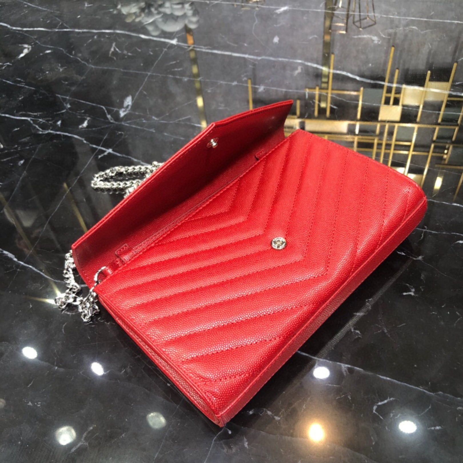 YSL Small Monogram Red Bag