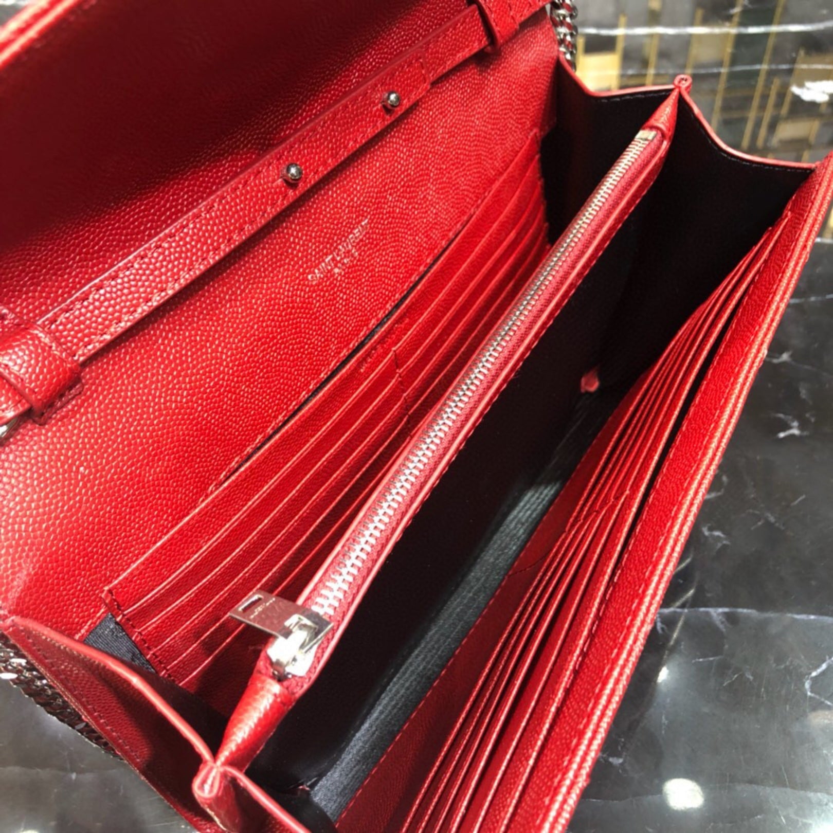YSL Small Monogram Red Bag