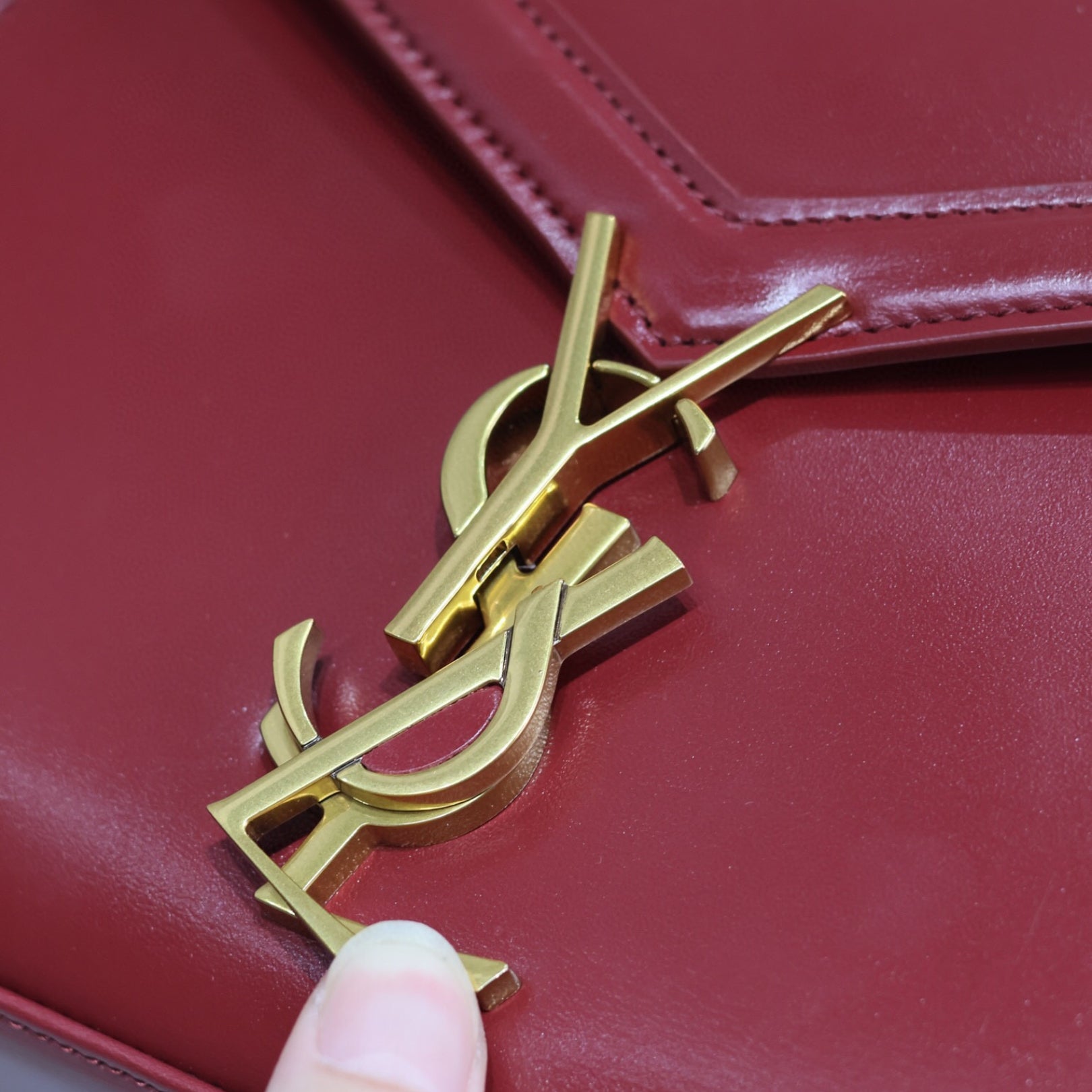 Small Red YSL Cassandra Bag