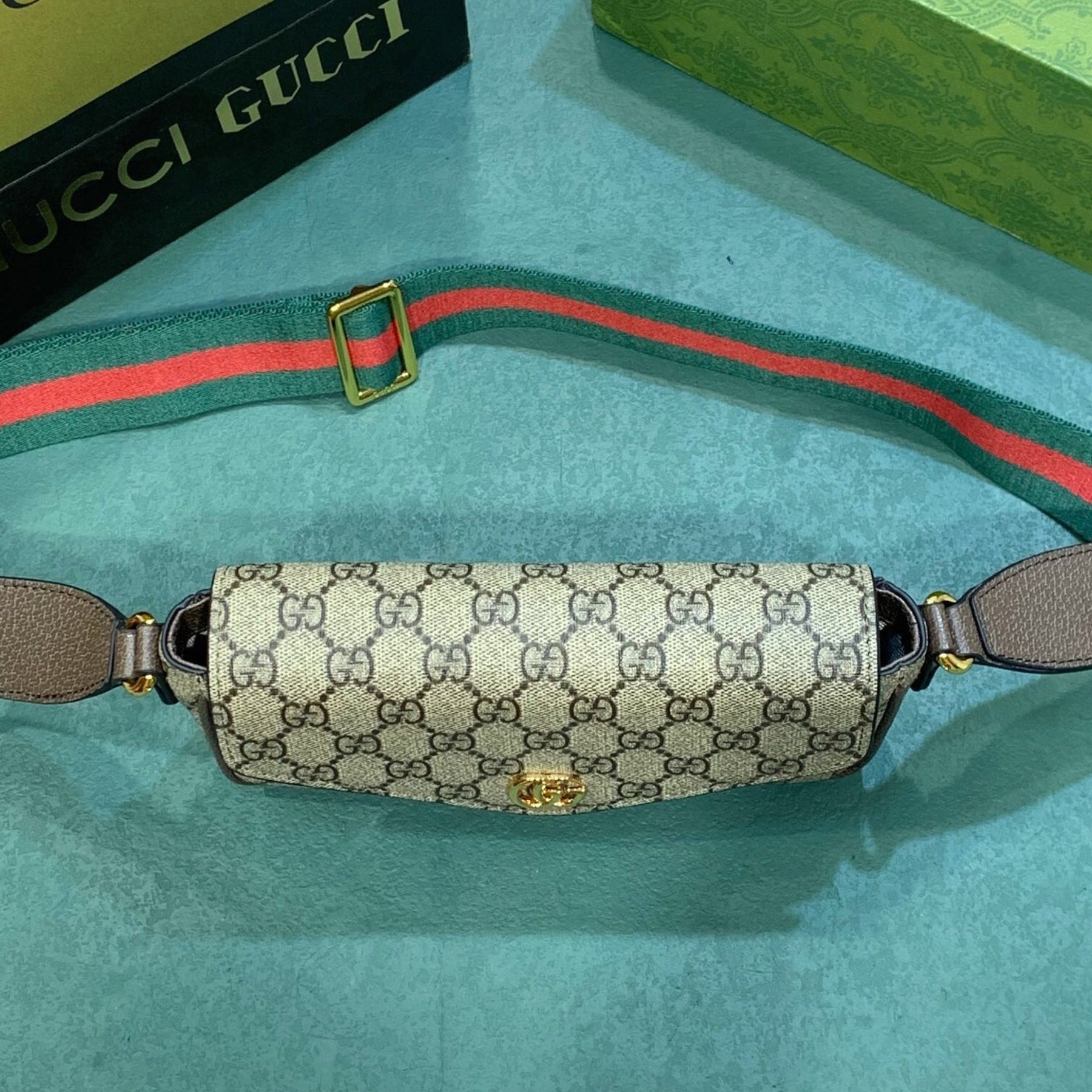 GG Ophidia Mini Beige Bag