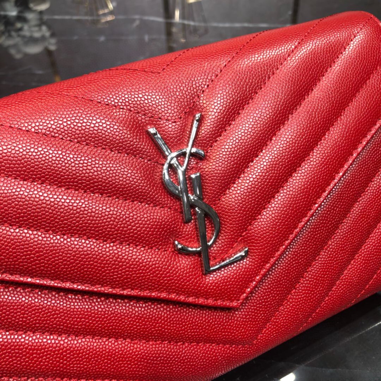 YSL Small Monogram Red Bag