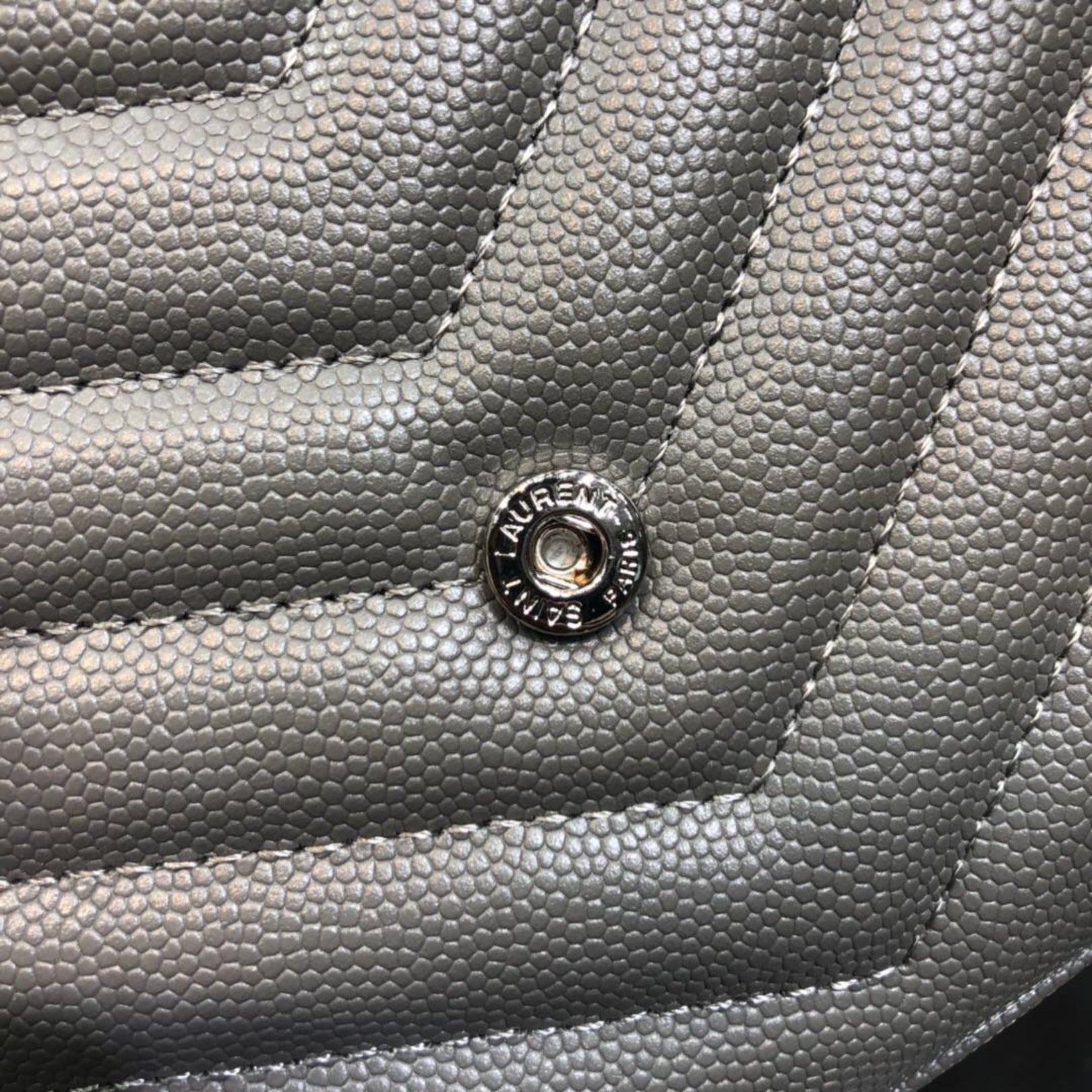 YSL Small Monogram Gray Bag