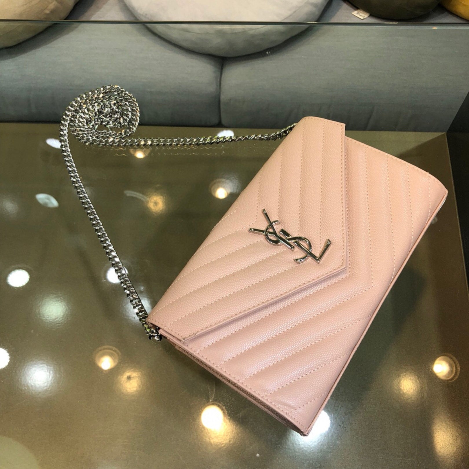 YSL Small Monogram Bag Rose