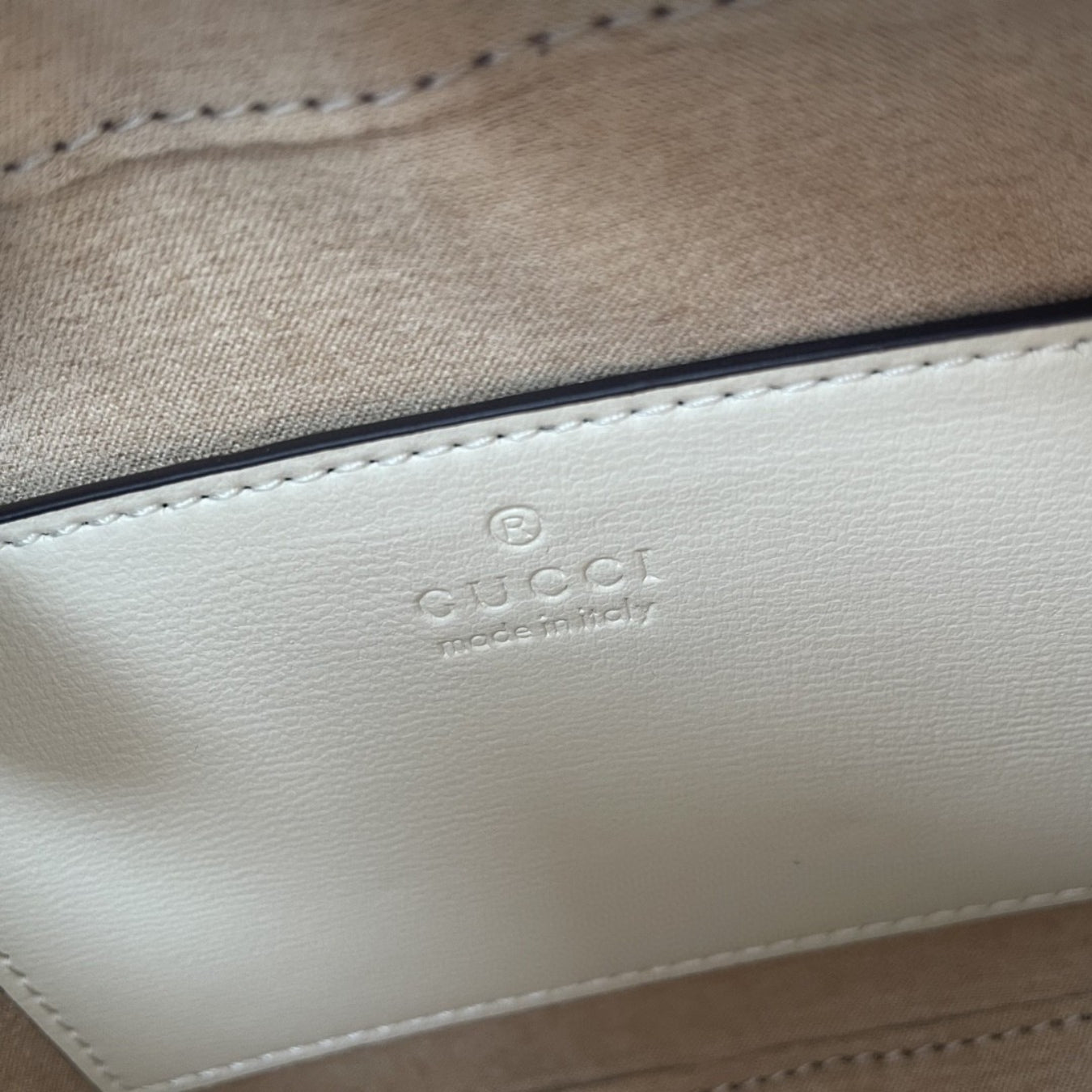 GG Horsebit shoulder bag, light 1955, small 20cm