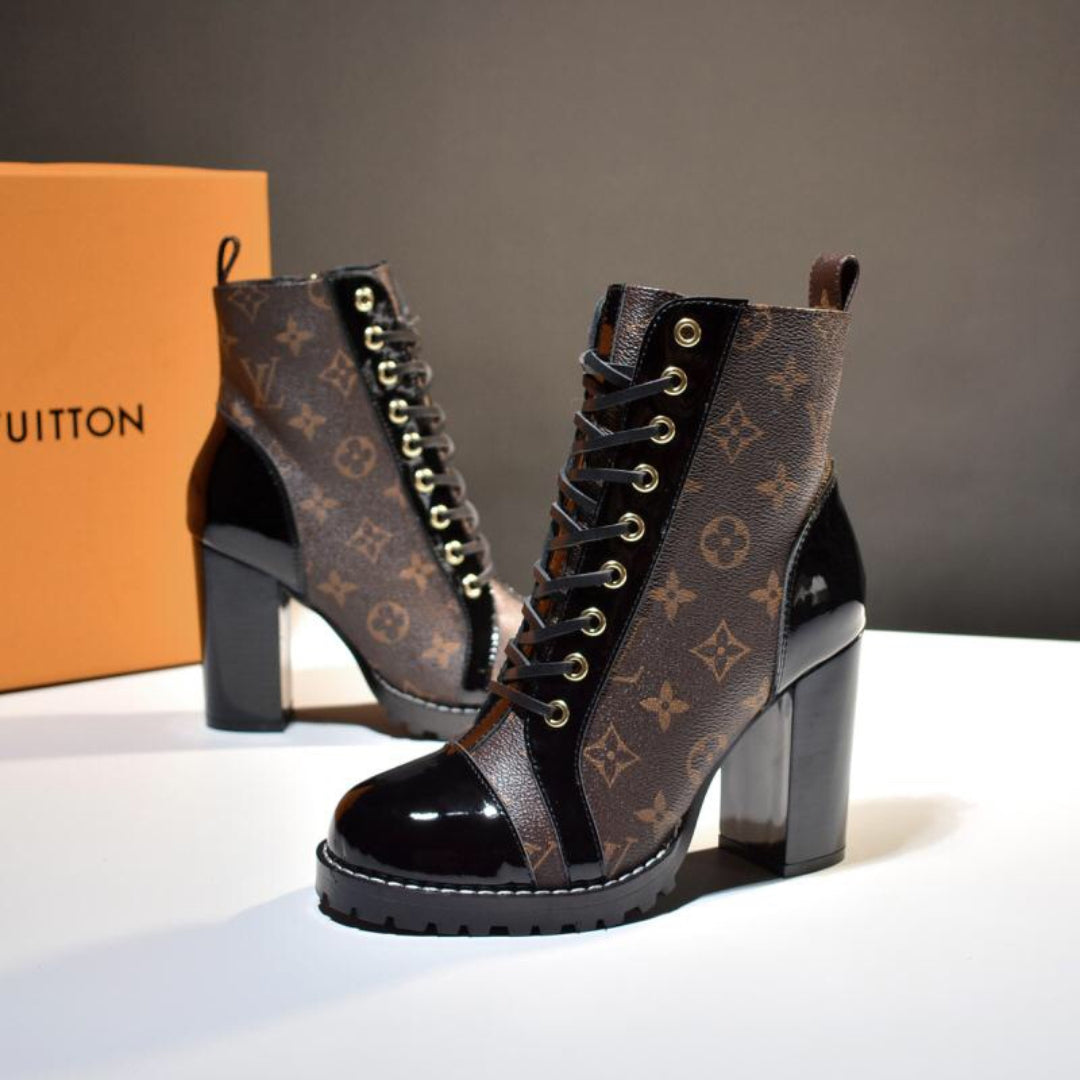 LV Star Trail Monogram Heel Boot