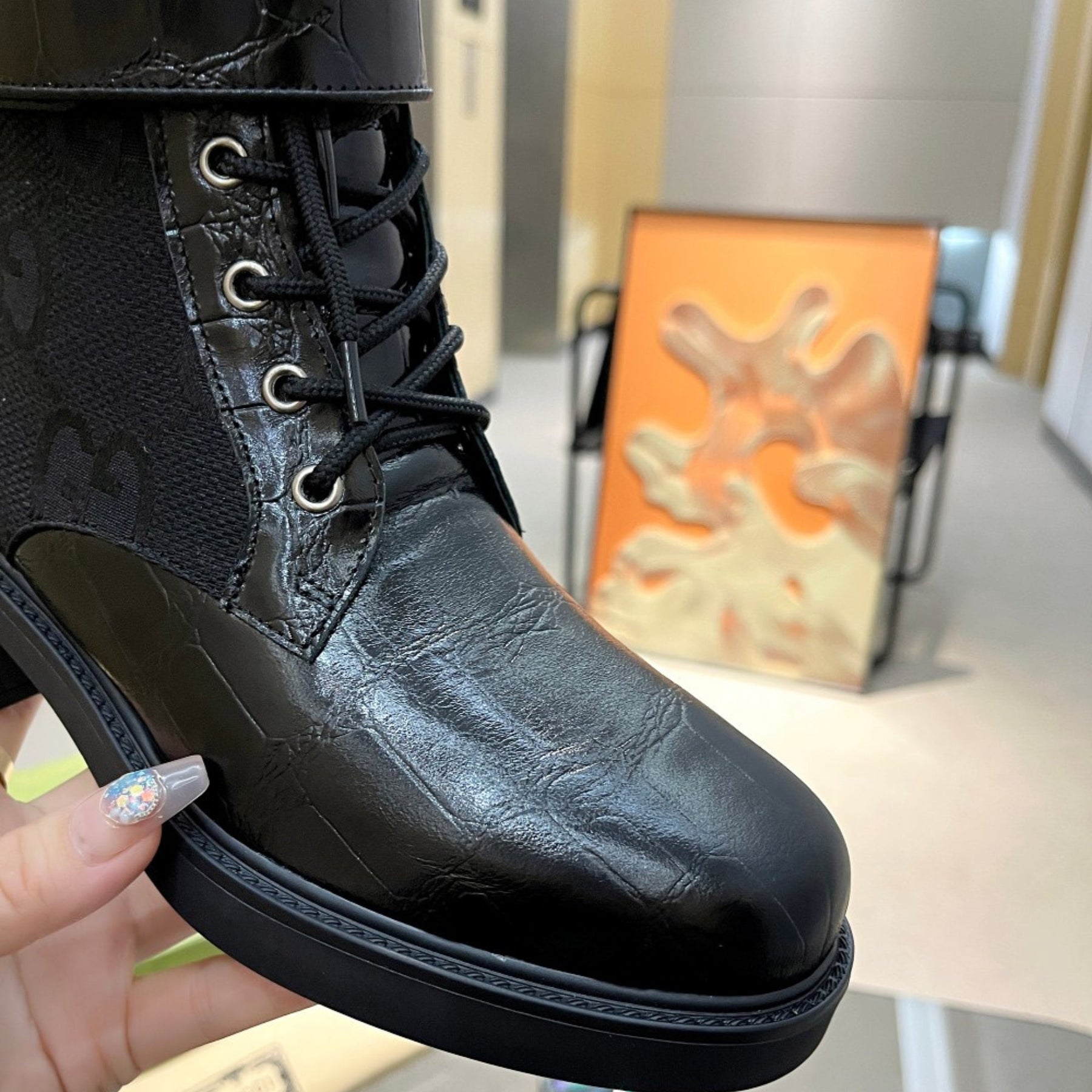 GG Ankle boot GG Canvas Black