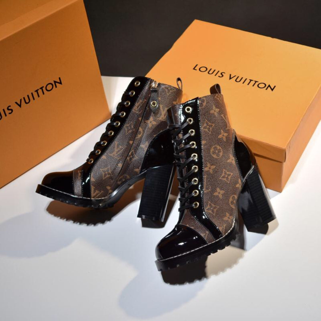 LV Star Trail Monogram Heel Boot