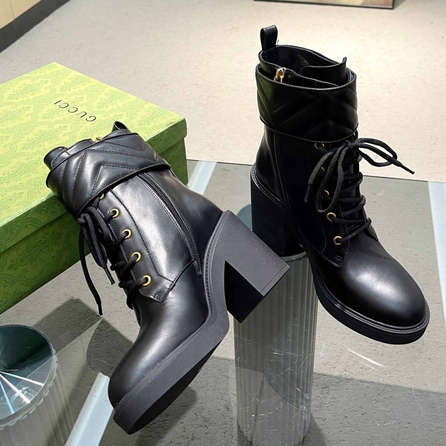 GG Ankle Boot GG Black Heel