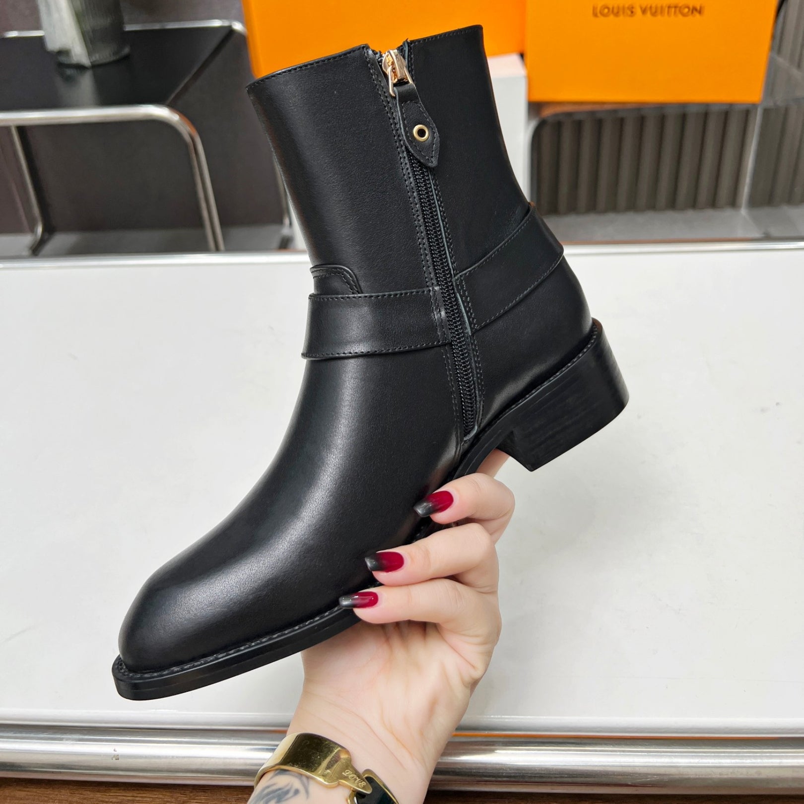 LV Flat Westside Black Boot