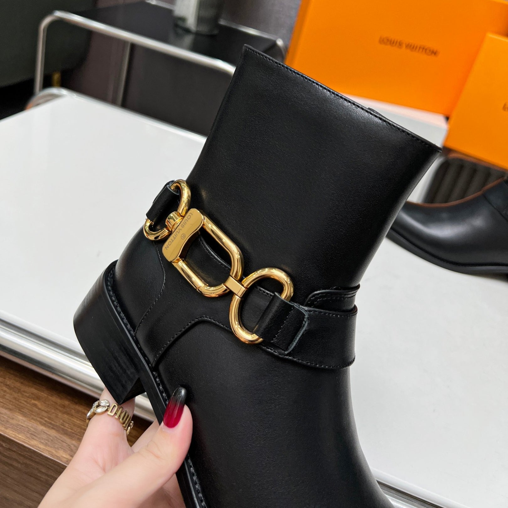 LV Flat Westside Black Boot