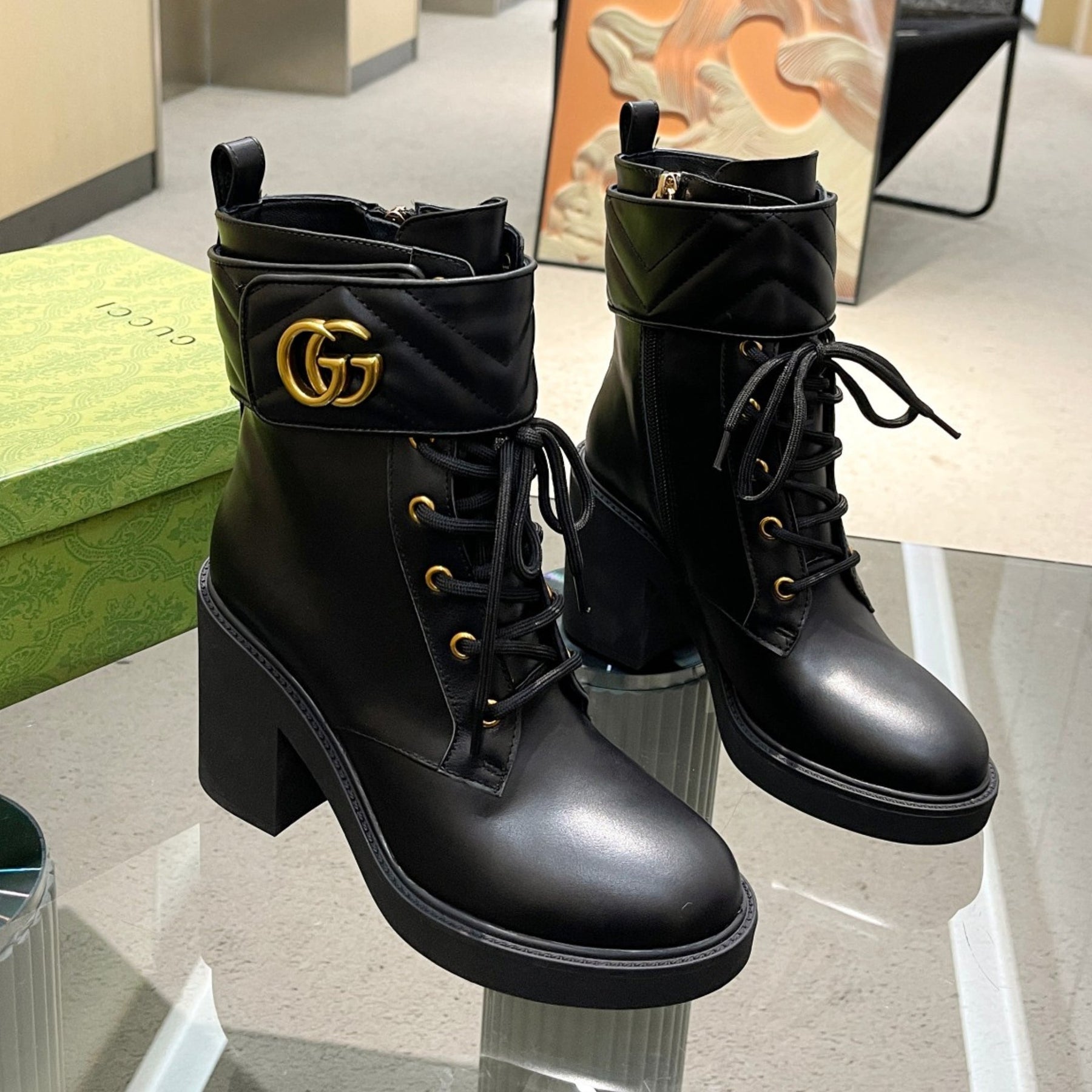 GG Ankle Boot GG Black Heel