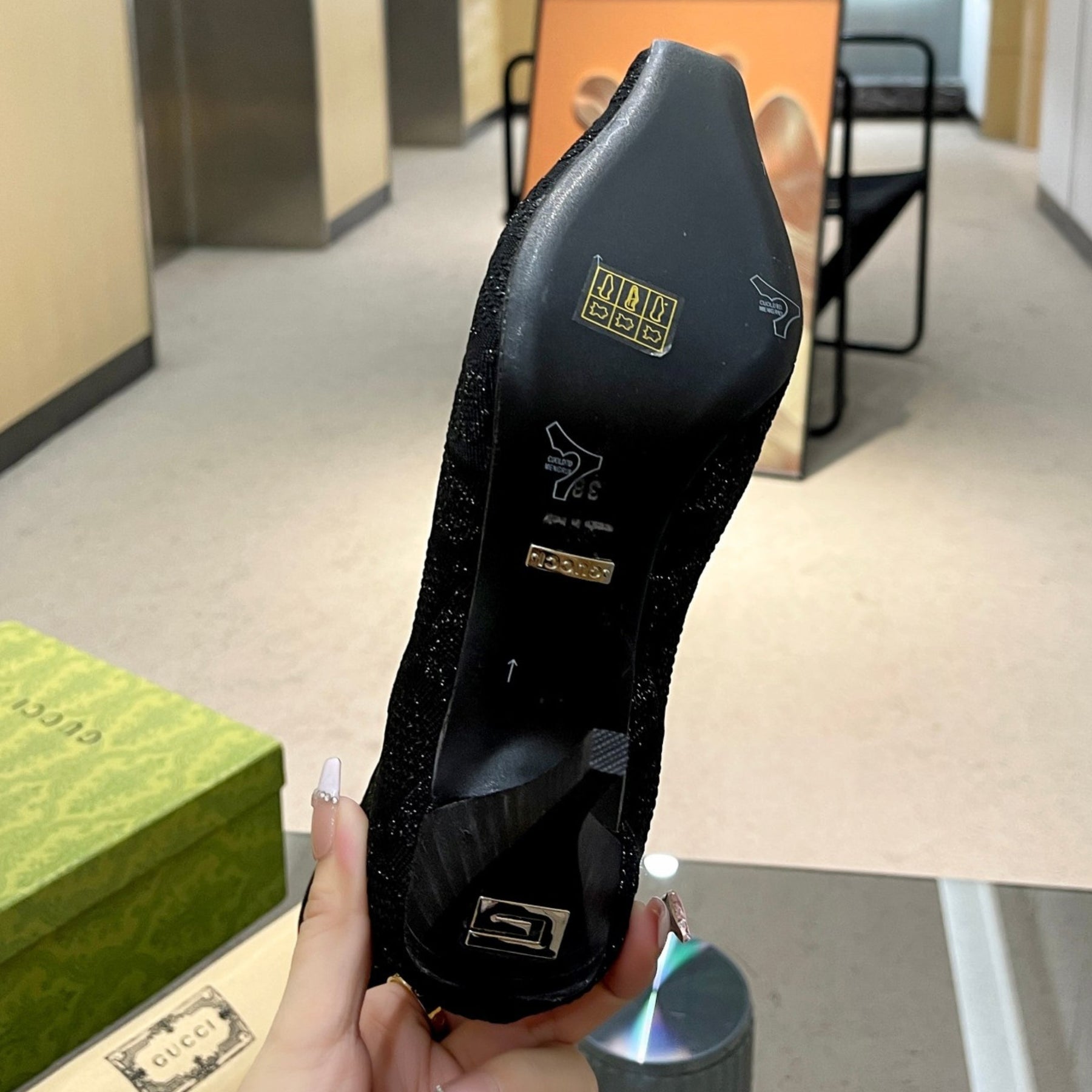 GG Ankle boot Interlocking GG Black Heel