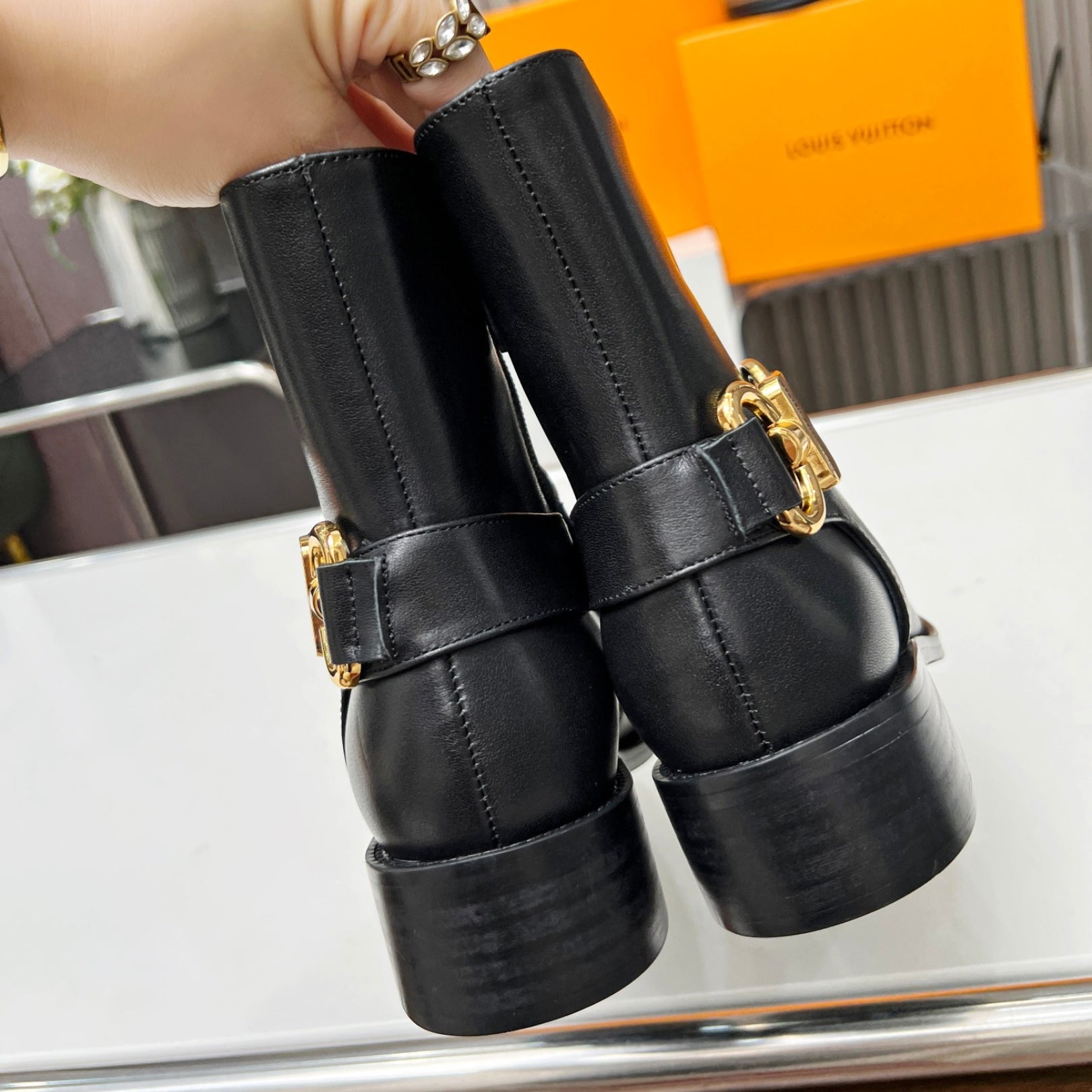 LV Flat Westside Black Boot