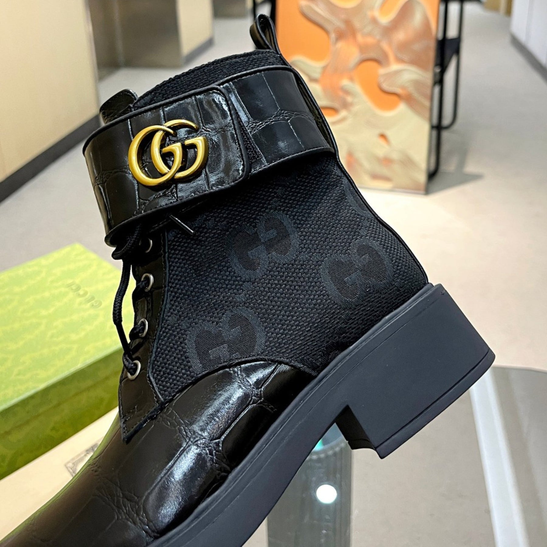 GG Ankle boot GG Canvas Black