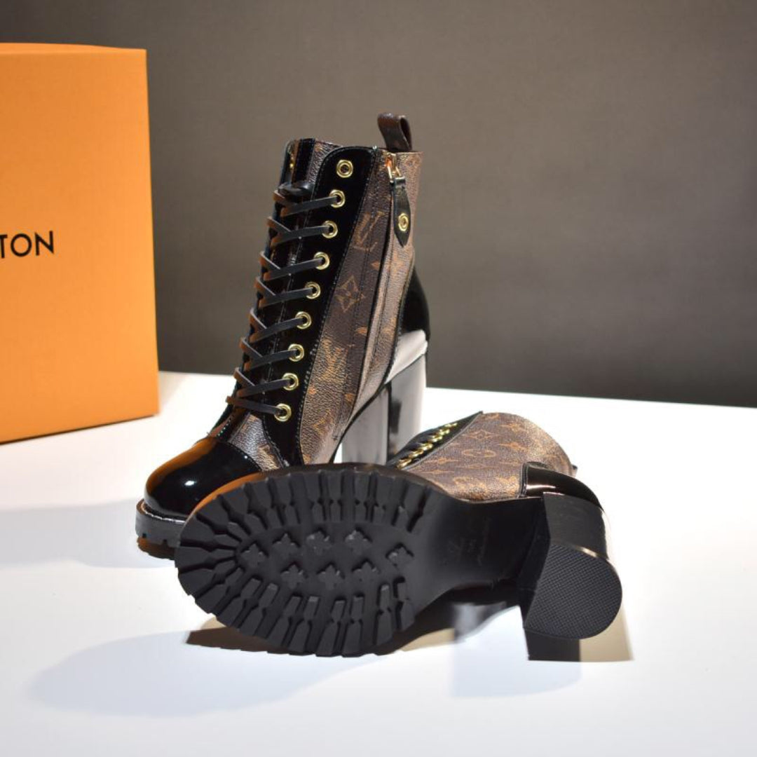 LV Star Trail Monogram Heel Boot