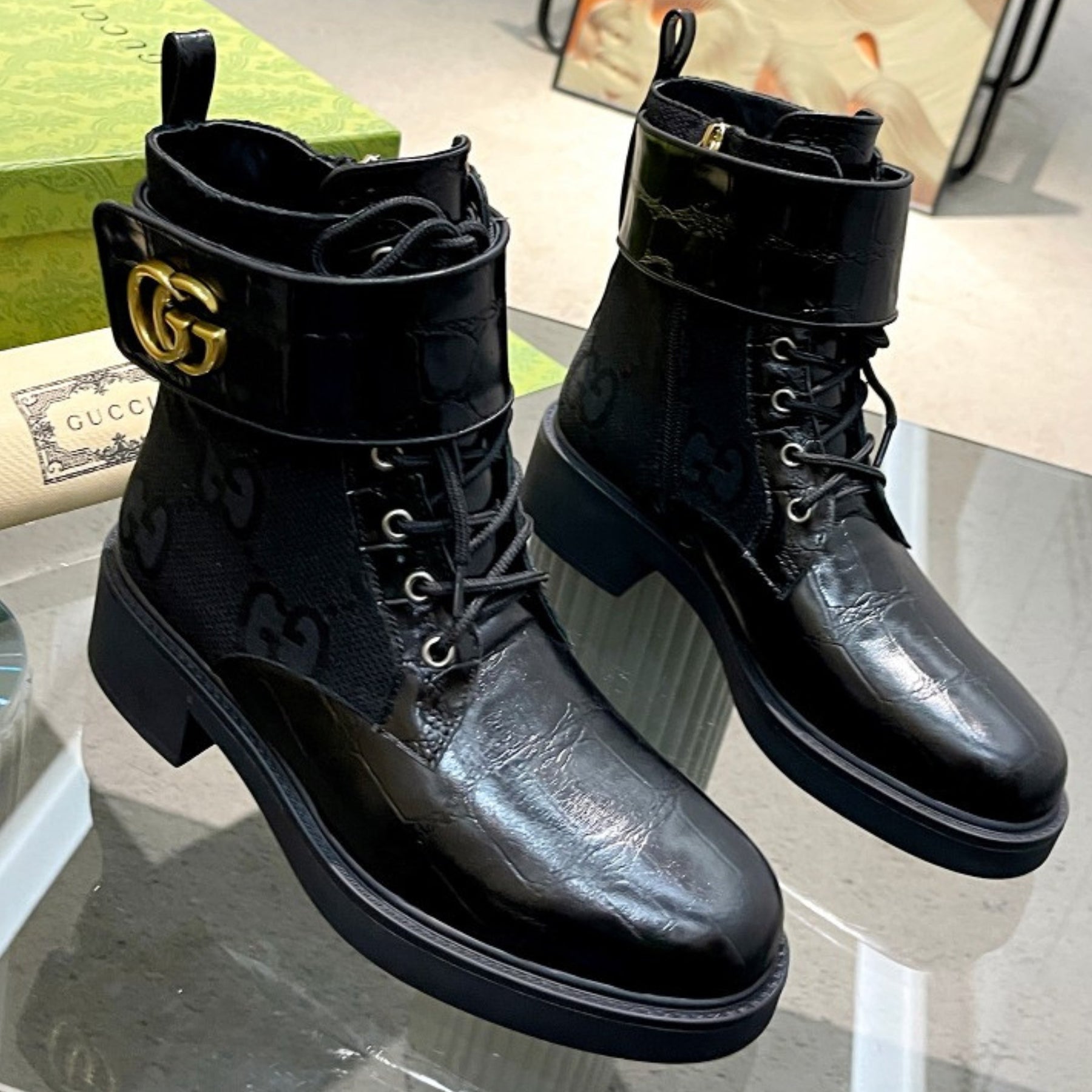 GG Ankle boot GG Canvas Black