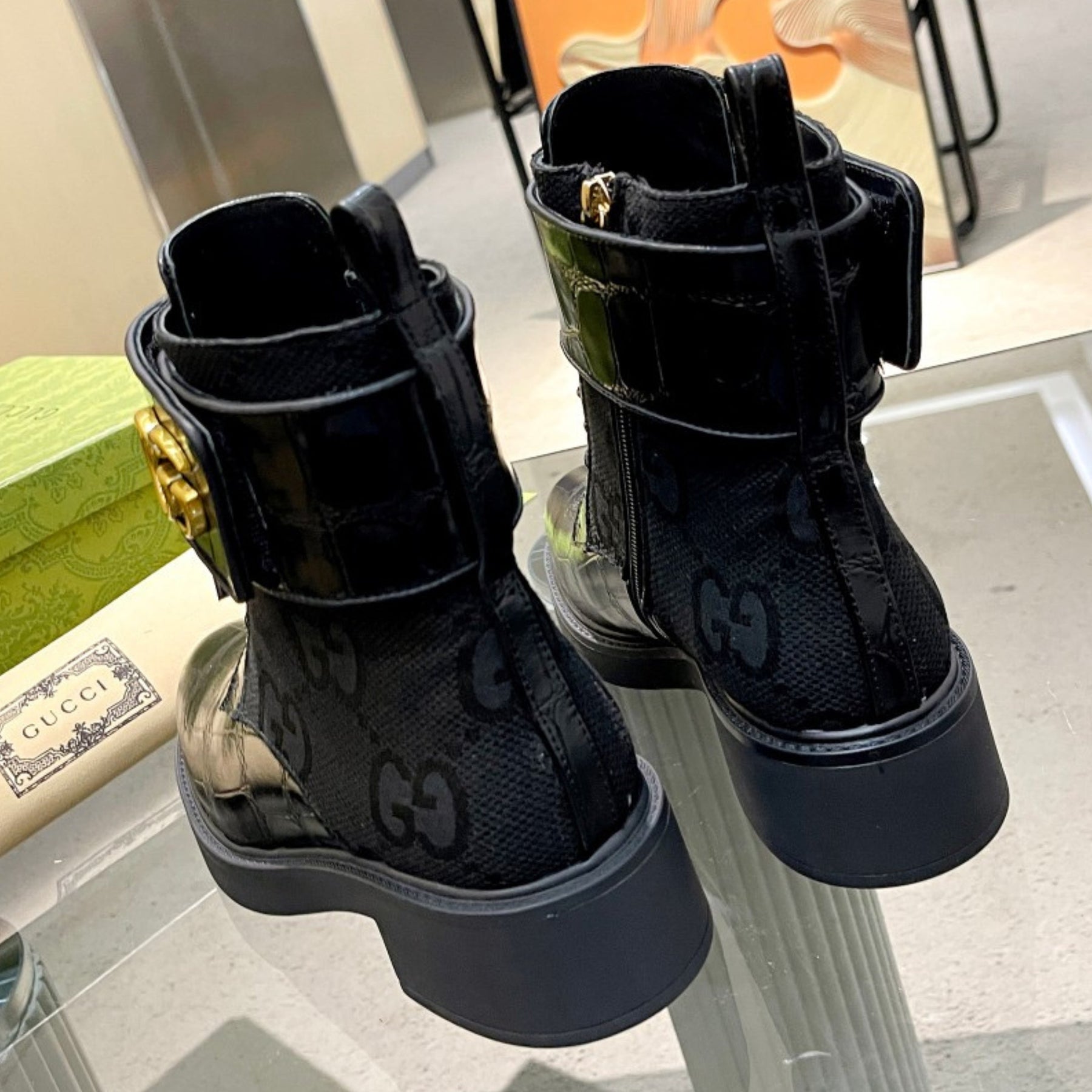 GG Ankle boot GG Canvas Black