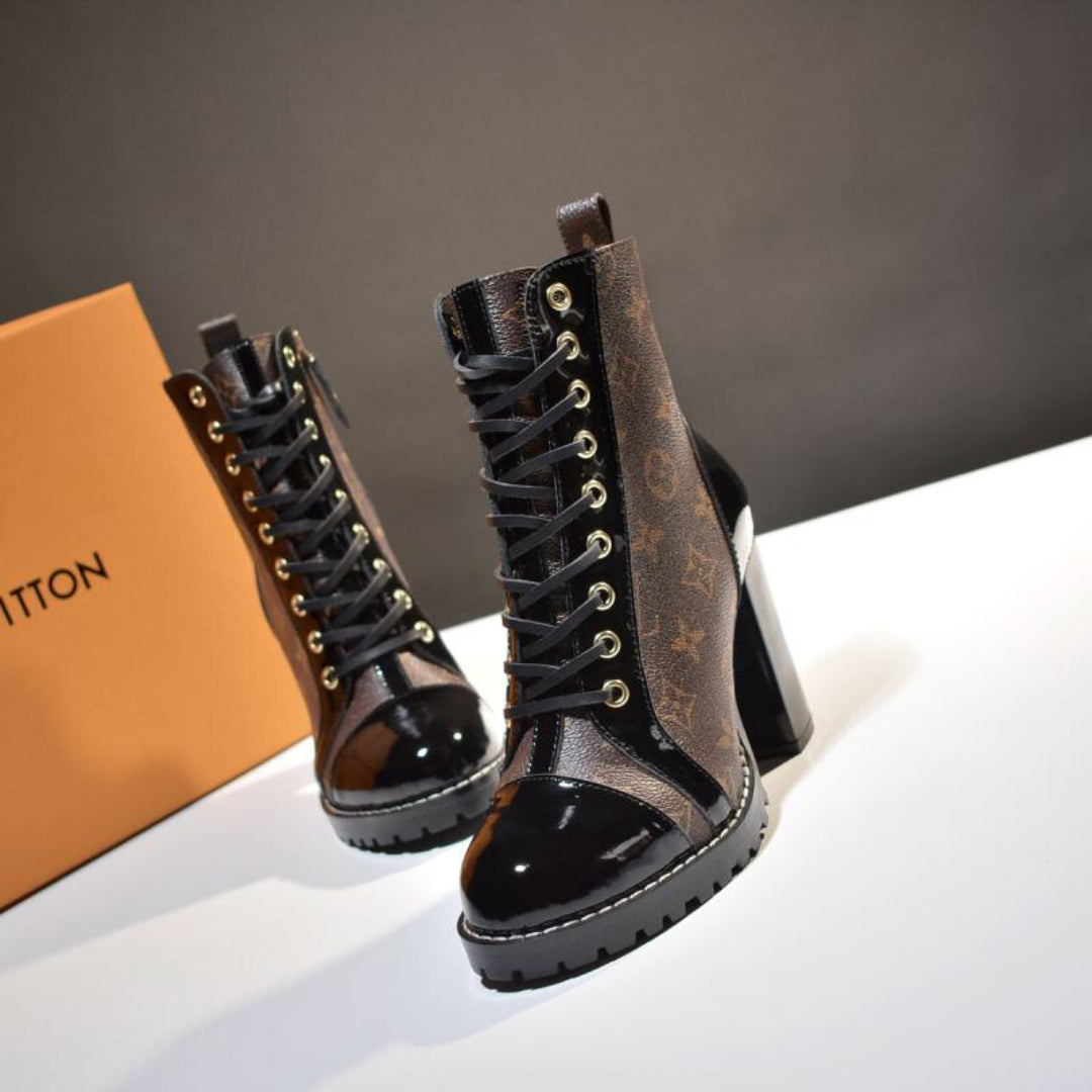 LV Star Trail Monogram Heel Boot