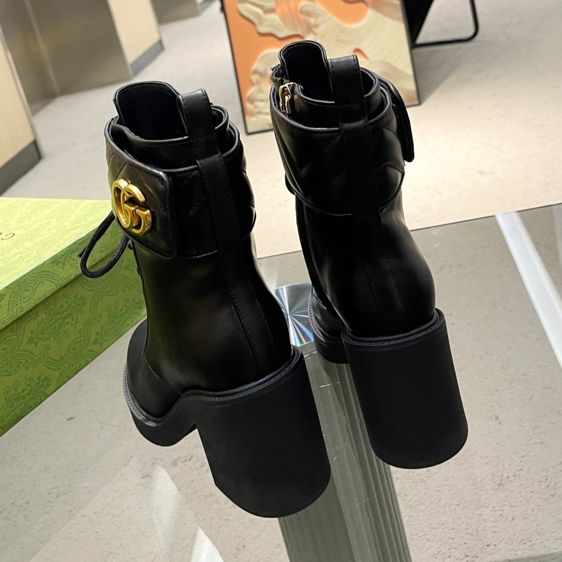 GG Ankle Boot GG Black Heel