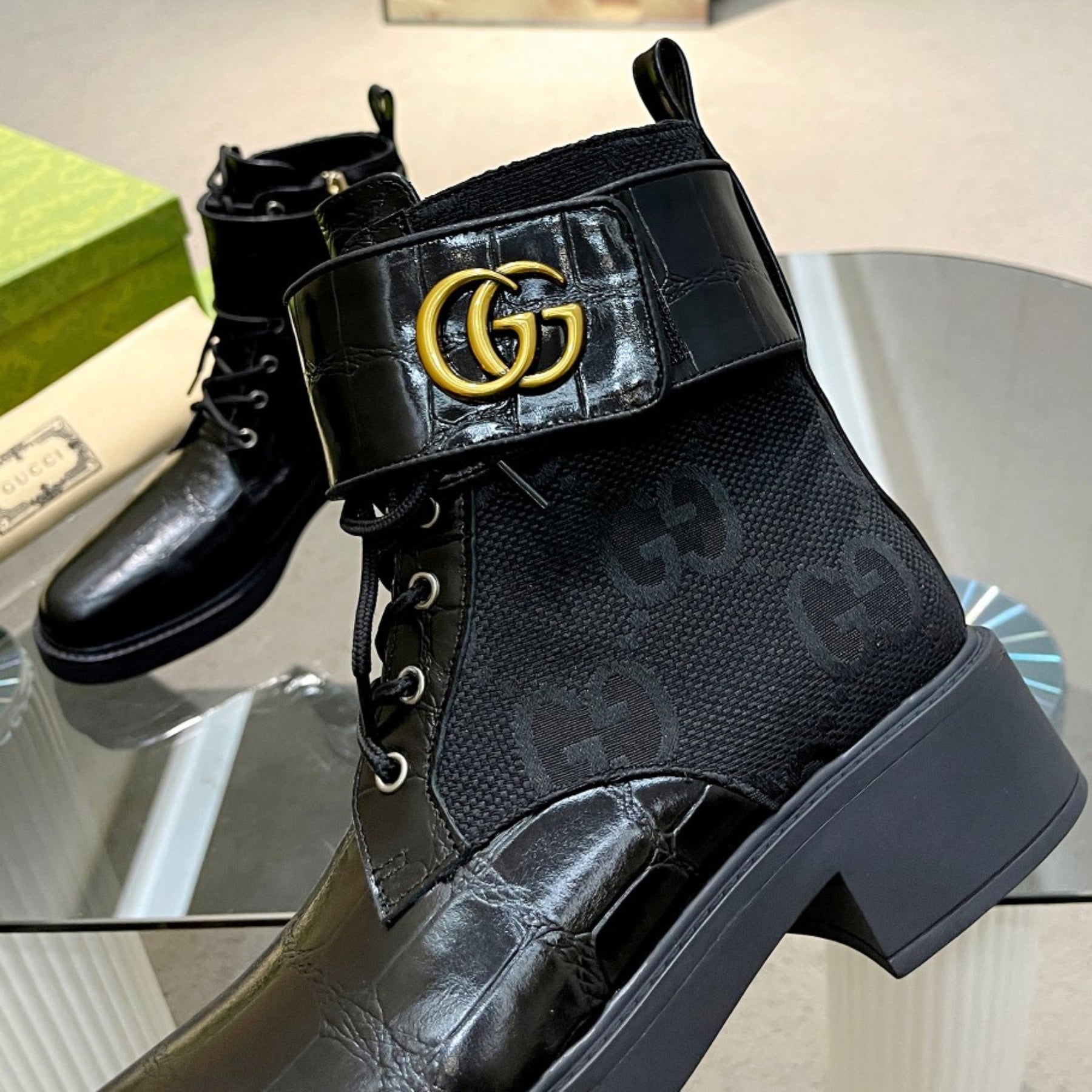 GG Ankle boot GG Canvas Black
