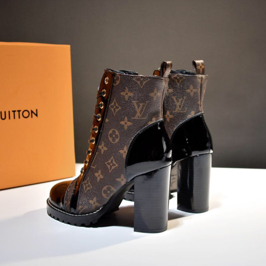 LV Star Trail Monogram Heel Boot
