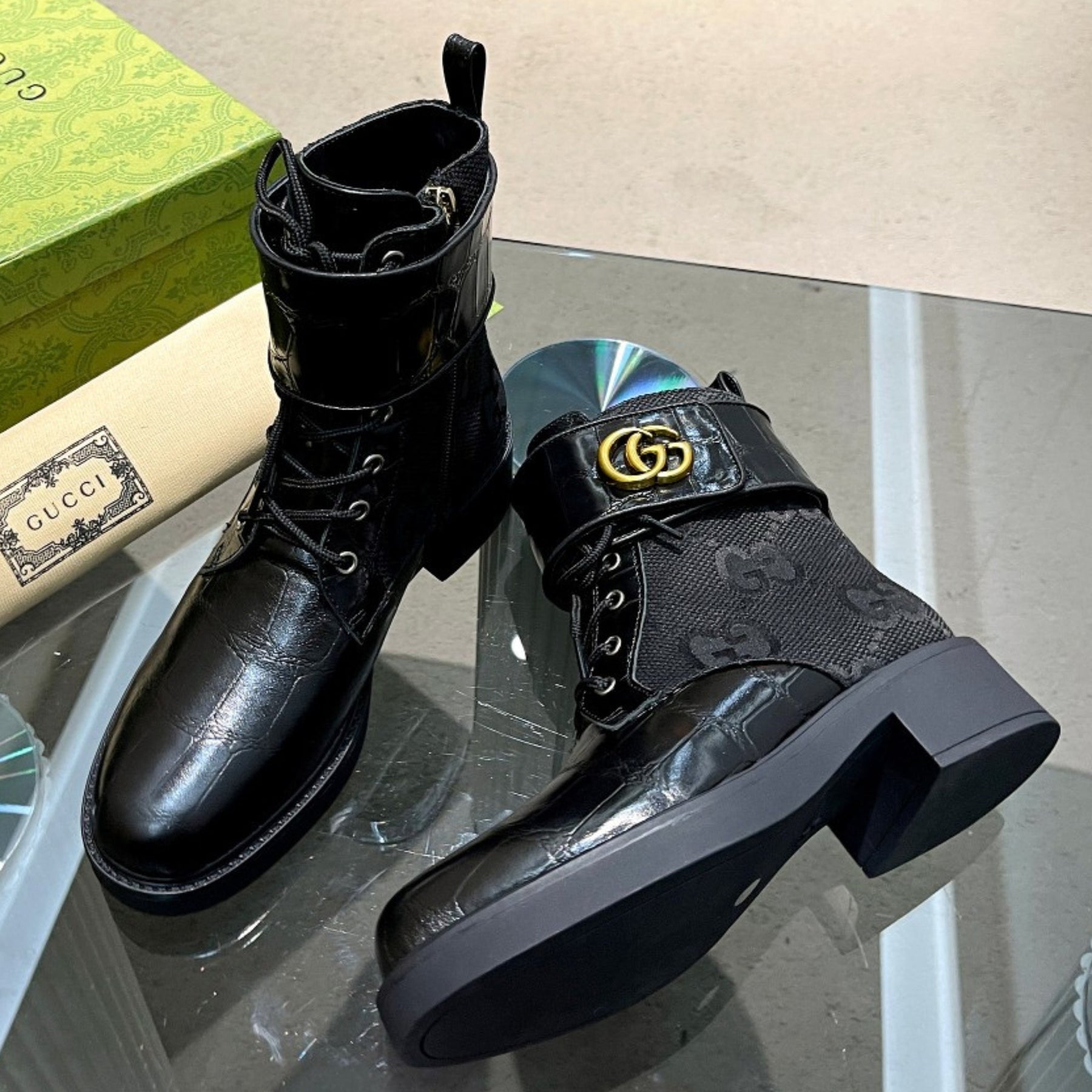 GG Ankle boot GG Canvas Black