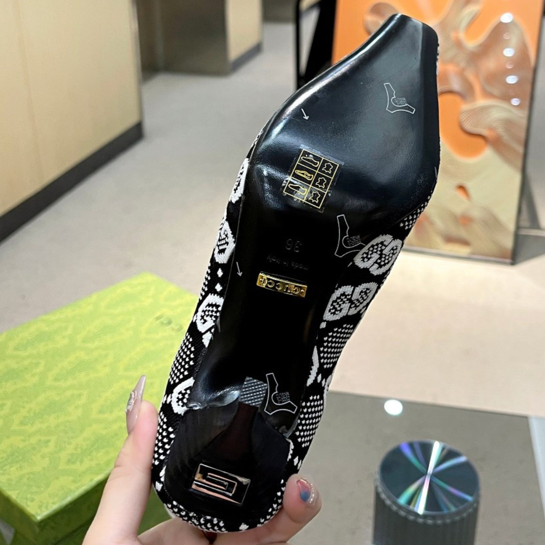 GG Ankle boot Interlocking GG White Heel