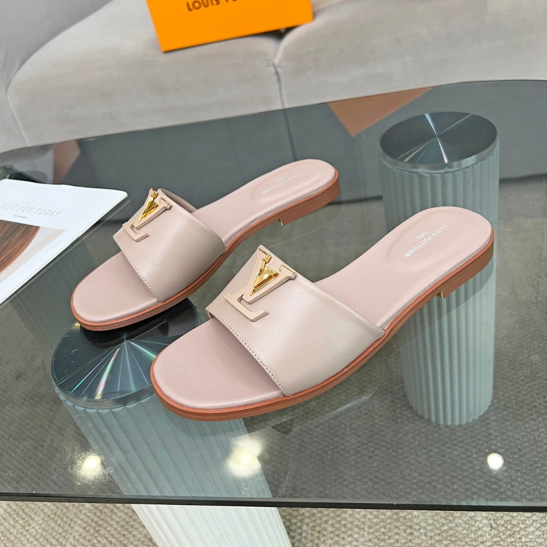 LV Capri Flat Pink Flip Flops