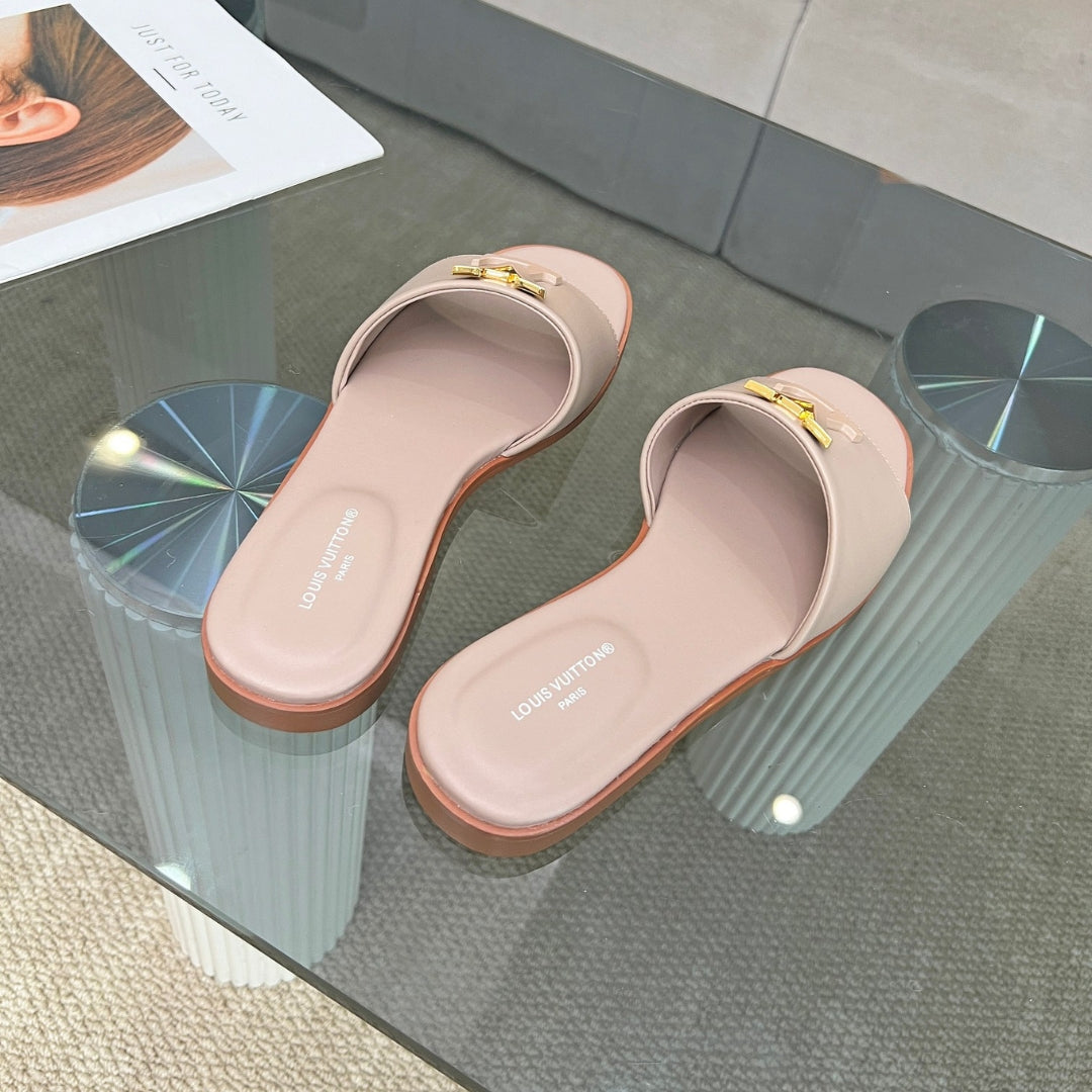 LV Capri Flat Pink Flip Flops